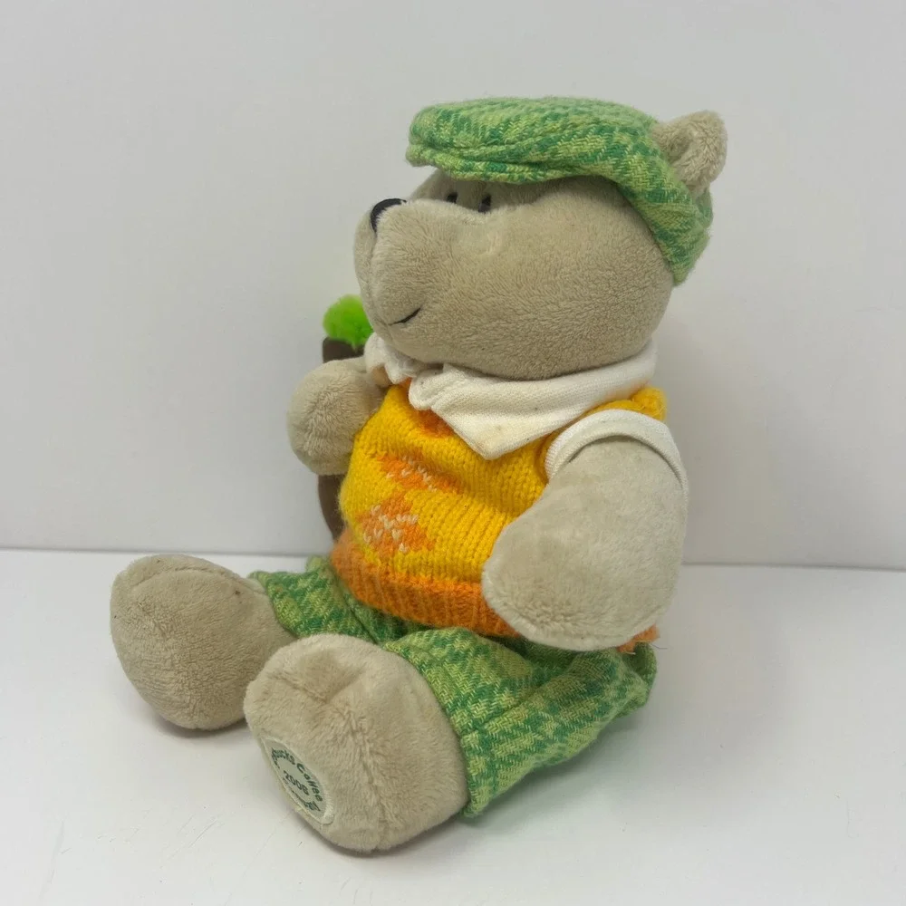 Starbucks‎ Bearista Plush 2006 Golf Theme 50th Edition Tan Green Hat 9